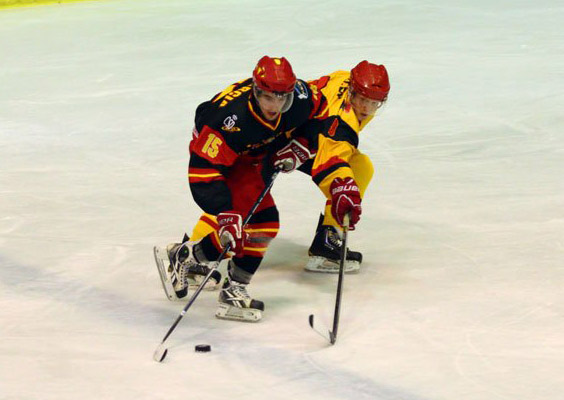 Campeonato del Mundo de hockey hielo Zagreb 2013, en la que España ha caído ante Bélgica por 3-6. Foto: IIHF